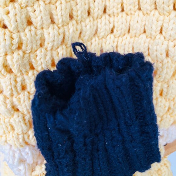 Vtg Donegall II Jamie Burns Hand Loomed Cotton Fisherman Sweater Sz M Nautical - Picture 7 of 7